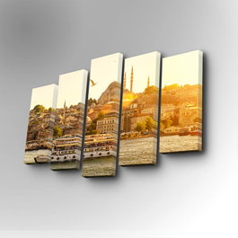 Wallity Cuadro Decorativo en Lienzo 5 Piezas 5PUC-028